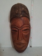 Maska Drewniana Afrykańska Ręcznie Rzeźbiona Piękna