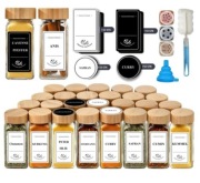 Zestaw Pojemników Na Przyprawy 24 Sztuk Słoiczków 120ml + Akcesoria