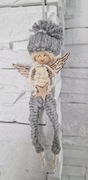 Ręcznie robiony anioł babci i dziadka_ wyjątkowy prezent i ozdoba_ handmade