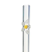 Słomka z kwiatkiem 1 szt. handmade