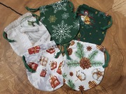 Bawełniane woreczki na prezent lub inne akcesoria, kolorowe wzory