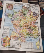 Mapa ścienna - Francja polityczna