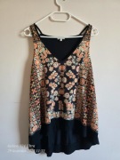 River Island | Zwiewna bluzka boho | Wzorzysta | Rozmiar 10 / M