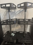 Dwa regały na przyprawy trzypoziomowe obrotowe