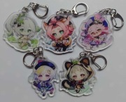 Genshin Impact Anime Brelok Keychain Loli Kobieta Dziecko Gra