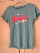 Błękitny t-shirt Superdry