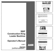 CASE 580F Backhoe Loader Operators Manual 9-3611 Instrukcja obsługi DTR 