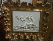 OBRAZ ALABASTROWY W ZLOTEJ RAMIE