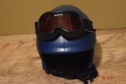 dziecięcy kask narciarski UVEX rozmiar M/L + gogle Blizzard