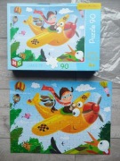 Puzzle dla dzieci Multigra Samolot 90 elementów