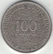 Afryka Zachodnia (BCEAO) 100 franków 1971 - 26 mm