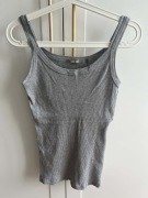 Bluzka Tank top cienkie ramiączka szary prążkowany INTIMISSIMI r. 38 M