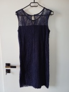 Mohito, Koronkowa sukienka w kolorze granatowym w bardzo dobrym stanie, L