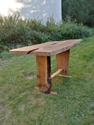 stół dębowy live edge