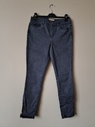 Esprit spodnie jeansowe 38/M  28 granatowe w kropki
