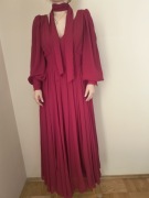 Suknia wieczorowa czerwona w kolorze wina, dama couture, 40/L