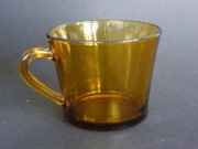 Szklanka - filiżanka szklana bursztynowa Duralex