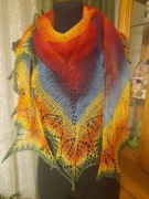CHUSTA OGROMNA NA DRUTACH HANDMADE PREZENT 
