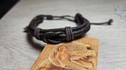 Indyjska  bransoletka skórzana