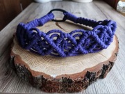 Opaska do włosów Makrama na gumce Handmade #bawelniany_sznurek