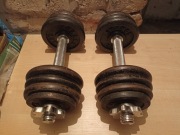 Hantle żeliwne 2x10.5 kg
