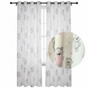 Zasłony Zasłona na Przelotkach Gotowe Gotowa Dziecięce dla Dzieci Misie