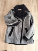 Zara * zimowy ciepły płaszcz * 36 S