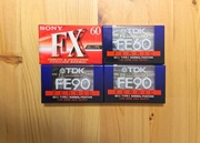 4 KASETY MAGNETOFONOWE (SONY FX60 / TDK FE60/FE90)