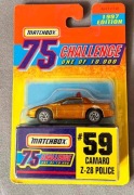 Matchbox Camaro Z-28 policja, 1997, złoty