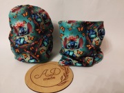 Komplet czapka komin Stitch bawełniany 