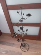 Świecznik stojący metalowy