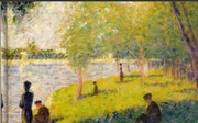 GEORGES SEURAT - NIEDZIELNE POPOŁUDNIE, NA PŁÓTNIE, RAMA, 100X70 CM, NOWA
