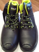 Buty robocze marki stalco 42 nr z noskiem czarno zielone 