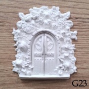 Drzwi do zaczarowanego domu pełna detali kolorowanka antystresowa z gipsu