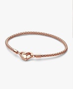 Pandora Bransoletka Charms platerowana 14-k różowym złotem Rozmiar 19