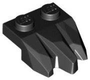 Plate, Modified 1x2 with 3 Claws 27261 10 szt BLACK