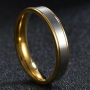 KLASYCZNA OBRĄCZKA DWUKOLOROWA - ROZMIAR 11