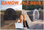 Piwniczka półokrąga betonowa Piwnica ogrodowa Duża