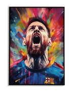 Lionel Messi FC Barcelona Plakat A3 Komiksowy - trzeci plakat GRATIS