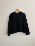 czarna bluza welurowa Cubus XL 42 basic welur bez kaptura