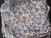 Tkanina silki kwiatki