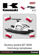 KSIAZKA SERWISOWA KAWASAKI X2 800 2t 2007r Jet Ski SERWISOWKA j.POLSKI