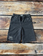 Sinsay chłopięce szorty jeansowe czarne streetwear na gumce rozmiar 152 cm