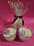 Świeczka sojowa wykonana z naturalnego wosku sojowego 