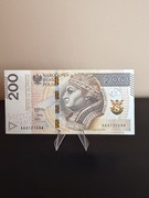 Banknot 200 zł seria AA stan UNC 