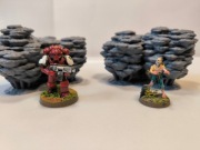 Krzew (A) skupisko Diorama makieta Model