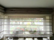 Roleta rzymska duo (podwójna: zasłona i firanka) 220 cm x 140 cm