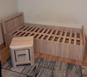 Łóżko 90x200cm + szafka nocna