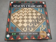 Szachy i warcaby 2w1 gra planszowa 