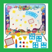 MATA WODNA DO MALOWANIA RYSOWANIA WODĄ DUŻA DLA DZIECI ZESTAW XXL PIECZĄTKI